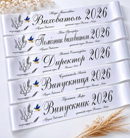 Лента Выпускник детского сада 3063313022 фото